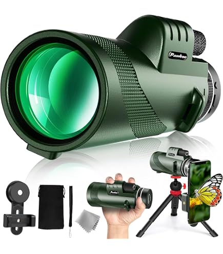 16X52 Monocular Telescope, High Power Prism Compact Monoculars for